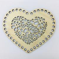 Панно для декорирования "Сердце", с перфорацией, 18x15,5 см, арт. TB-108
