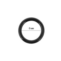 Кольца для бюстгальтера, 6 мм, цвет: черный, 100 штук (количество товаров в комплекте: 100)