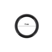 Кольца для бюстгальтера, 8 мм, цвет: черный, 100 штук (количество товаров в комплекте: 100)