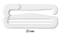 Крючок для бюстгальтера, 19,7 мм, цвет: 001 белый, 50 штук, арт. ARTA.F.2989 (количество товаров в комплекте: 50)