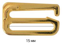 Крючок для бюстгальтера, 14,4 мм, цвет: 16 золото, 50 штук, арт. ARTA.F.2853 (количество товаров в комплекте: 50)
