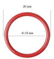 Кольцо для бюстгальтера, 17,8 мм, цвет: 100 красный, 50 штук, арт. ARTA.F.2976 (количество товаров в комплекте: 50)