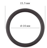 Кольцо для бюстгальтера, 14 мм, цвет: 111 шоколадно-коричневый, 50 штук, арт. ARTA.F.2831 (количество товаров в комплекте: 50)