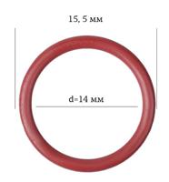 Кольцо для бюстгальтера, 14 мм, цвет: 101 темно-красный, 50 штук, арт. ARTA.F.2831 (количество товаров в комплекте: 50)