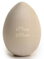 Деревянная заготовка из липы Magic 4 Hobby "Яйцо", 75x55 мм, 10 штук (количество товаров в комплекте: 10)