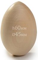 Деревянная заготовка из липы Magic 4 Hobby "Яйцо", 60x45 мм, 15 штук (количество товаров в комплекте: 15)