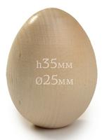 Деревянная заготовка из липы Magic 4 Hobby "Яйцо", 35x25 мм, 20 штук (количество товаров в комплекте: 20)
