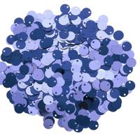 Пайетки двусторонние "Астра", цвет: 7578 синий, голубой, 6 мм, 10 упаковок по 10 грамм (количество товаров в комплекте: 10)