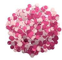 Пайетки двусторонние "Астра", цвет: 7568 розовый, нежно-розовый, 6 мм, 10 упаковок по 10 грамм (количество товаров в комплекте: 10)