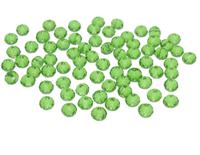 Бусины хрустальные, цвет: зеленый, 75 штук, арт. 4AR369/372