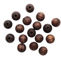 Декоративные деревянные бусины "Астра", темные, 20 мм, 18 грамм