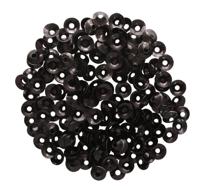 Пайетки "объемные №30", цвет: черные голографик, 6 мм, 10 упаковок по 10 грамм (количество товаров в комплекте: 10)