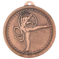 Медаль "Художественная гимнастика", 50 мм, бронза