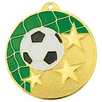 Медаль "Футбол", 50 мм, золото