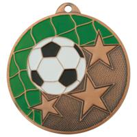 Медаль "Футбол", 50 мм, бронза