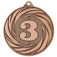 Медаль "3 место", 70 мм, бронза