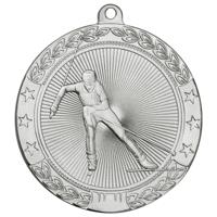 Медаль "Лыжи", 50 мм, серебро