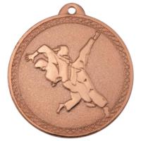 Медаль "Дзюдо", 50 мм, бронза