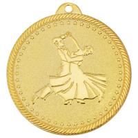 Медаль "Бальные танцы", 50 мм, золото