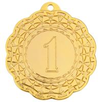 Медаль "1 место", 45 мм, золото