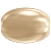 Набор бусин стеклянных "Swarovski", под жемчуг (цвет: бледно-золотой/lt. gold 539), 4 мм, 10 штук, арт. 5824