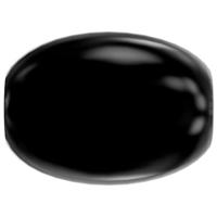 Набор бусин стеклянных "Swarovski", под жемчуг (цвет: черный/mystic black 335), 4 мм, 10 штук, арт. 5824