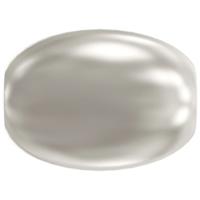 Набор бусин стеклянных "Swarovski", под жемчуг (цвет: белый/white 650), 4 мм, 10 штук, арт. 5824