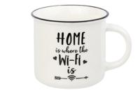 Кружка "HOME is where the Wi-Fi", 12x9,5x8,5 см, 400 мл
