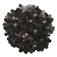 Пайетки "рельефные №14", цвет: 50113 черный голографик, 4 мм, 10 упаковок по 10 грамм (количество товаров в комплекте: 10)