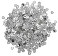 Пайетки "рельефные №14", цвет: 1 серебро, 4 мм, 10 упаковок по 10 грамм (количество товаров в комплекте: 10)