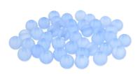 Бусины полупрозрачные матовые, цвет: 002 голубой, 8 мм, 20 грамм, арт. 2008