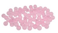 Бусины полупрозрачные матовые, цвет: 003 розовый, 6 мм, 20 грамм, арт. 2006