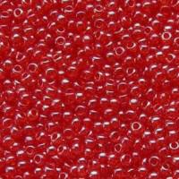 Бисер круглый прозрачный Preciosa, 10/0, цвет: 96050 красный, 10 упаковок по 5 грамм (количество товаров в комплекте: 10)