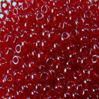 Бисер круглый прозрачный Preciosa, 10/0, цвет: 96070 красный, 10 упаковок по 5 грамм (количество товаров в комплекте: 10)