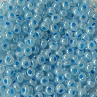 Бисер круглый глянцевый Preciosa, 10/0, цвет: 37365 голубой, 10 упаковок по 5 грамм (количество товаров в комплекте: 10)