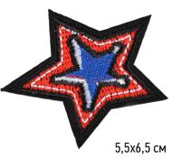 Термоаппликации "Звезда", 5,5х6,5 см, 10 штук, арт. TBY-2143 (количество товаров в комплекте: 10)