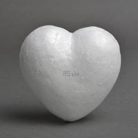 Сердце объёмное из пенопласт "Ideal", гладкое, 85 мм, 10 штук (количество товаров в комплекте: 10)