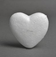 Сердце объёмное из пенопласт "Ideal", гладкое, 70 мм, 10 штук (количество товаров в комплекте: 10)