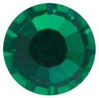 Стразы стеклянные клеевые "Zlatka", 6,5 мм, 24 штуки, цвет: изумруд (emerald), арт. ZBS SS30/24