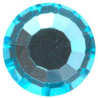 Стразы стеклянные клеевые "Zlatka", 6,5 мм, 24 штуки, цвет: голубой (aquamarine), арт. ZBS SS30/24