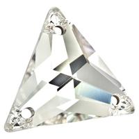 Стразы стеклянные Zlatka "Crystal", 18x15,5 мм, 2 штуки, цвет: белый, арт. ZSS-06