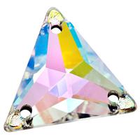 Стразы стеклянные Zlatka "Crystal", 18x15,5 мм, 2 штуки, цвет: перламутр, арт. ZSS-06