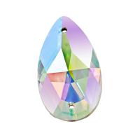 Стразы стеклянные Zlatka "Crystal", 18x11 мм, 4 штуки, цвет: перламутр, арт. ZSS-05