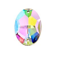 Стразы стеклянные Zlatka "Crystal", 10x7 мм, 8 штук, цвет: перламутр, арт. ZSS-04