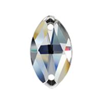 Стразы стеклянные Zlatka "Crystal", 12x7 мм, 4 штуки, цвет: перламутр, арт. ZSS-03