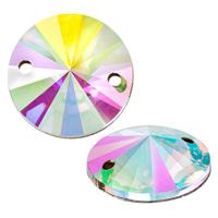 Стразы стеклянные Zlatka "Crystal", 18 мм, 2 штуки, цвет: перламутр, арт. ZSS-01