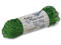 Рафия натуральная, 50 грамм, изумрудно-зеленая