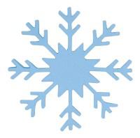 Заготовка из фоамирана "Снежинка", цвет: 2 голубой, 5x5 см, 10 штук, арт. 17-2 (количество товаров в комплекте: 10)