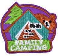 Термоаппликации "Family Camping", 6,2х5,5 см, 10 штук (количество товаров в комплекте: 10)
