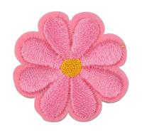Термоаппликации "Цветочек ", цвет: розовый, 3х3 см, 10 штук (количество товаров в комплекте: 10)